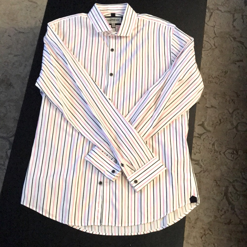 Express Men’s L Fitted Dress Shirt